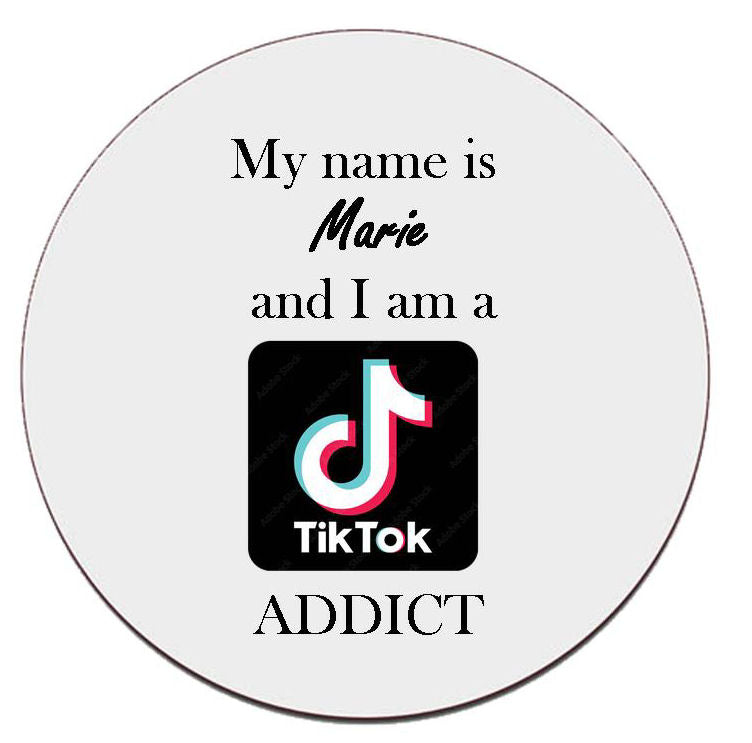 Tik Tok Addict Coaster